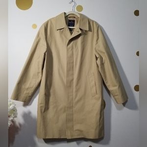 Brooks Brothers Cotton Beige Men's Fashion Trench Coat 42L